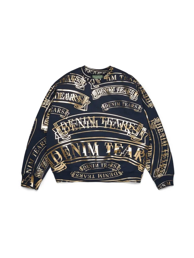 ADG Banner Print Crewneck Navy