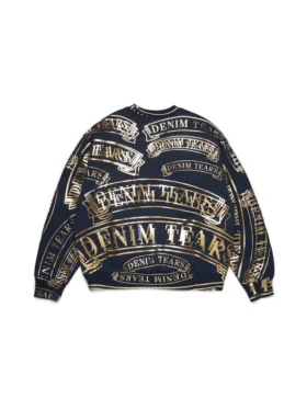ADG Banner Print Crewneck Navy