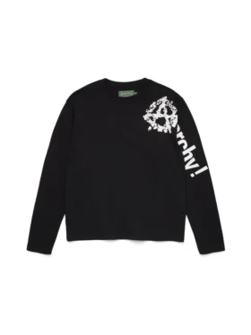 Anarchy Wreath Long Sleeve Tee Black