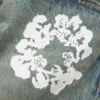 Baggy Cotton Wreath Denim Pant Dirty Wash