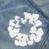 Baggy Cotton Wreath Denim Pant Light Wash