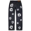 Baggy Cotton Wreath Denim Pant Selvedge