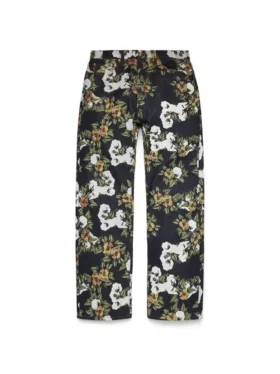 Baggy Floral Denim Pant Selvedge