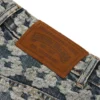 Baggy Jacquard Wreath Denim Pant