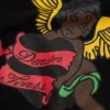 Black Cherub Hoodie Black