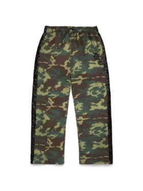 Camo Sequins Open Hem Sweatpant