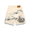 Cloud Camo Denim Shorts