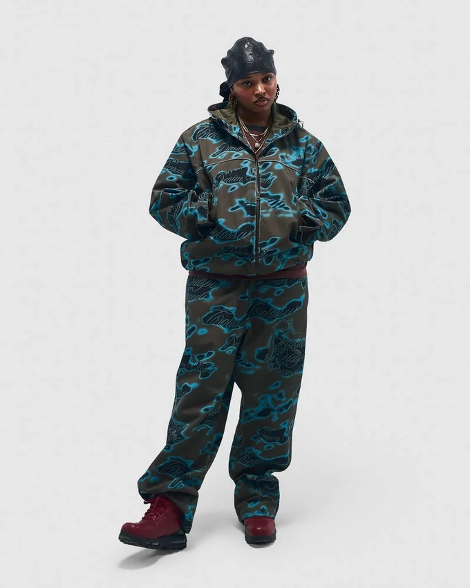 Cloud Camo Taped Seam Shell Pants