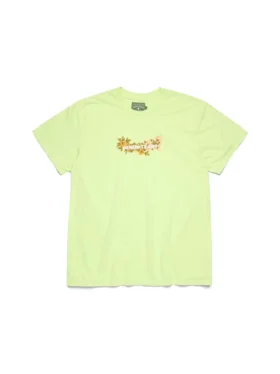 Cotton Floral Logo Lime
