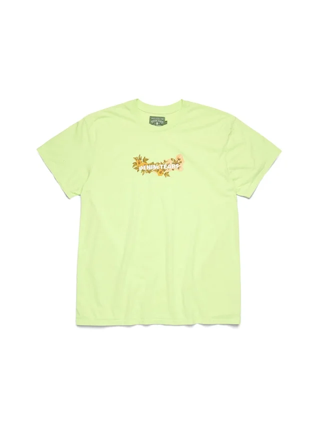 Cotton Floral Logo Lime