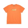 Cotton Floral Logo Tee Orange