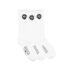 Cotton Peace Wreath 3-Pack Socks White