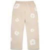 Cotton Wreath Baggy Sweatpants Cream