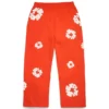Cotton Wreath Baggy Sweatpants Dark Orange