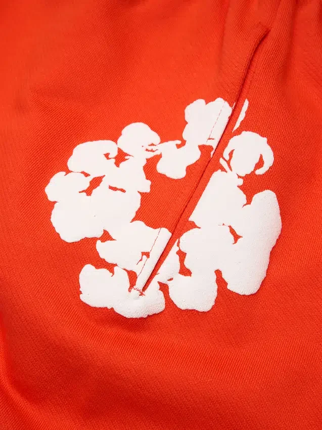 Cotton Wreath Baggy Sweatpants Dark Orange