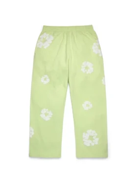 Cotton Wreath Baggy Sweatpants Mint