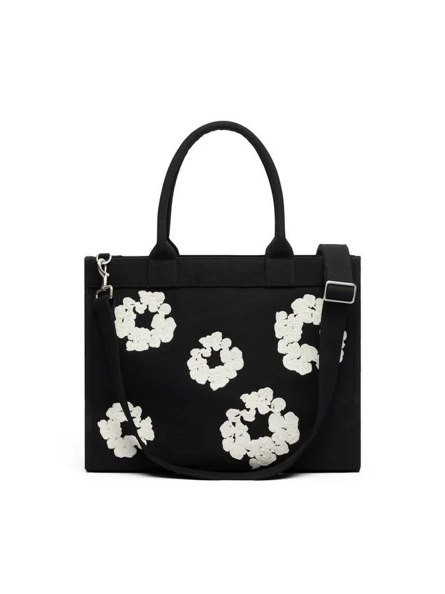 Cotton Wreath Canvas Bag Large
