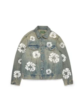 Cotton Wreath Denim Jacket Dirty Wash
