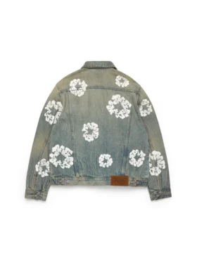Cotton Wreath Denim Jacket Dirty Wash