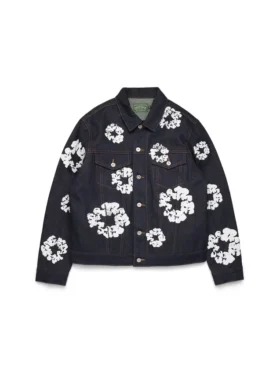 Cotton Wreath Denim Jacket Selvedge