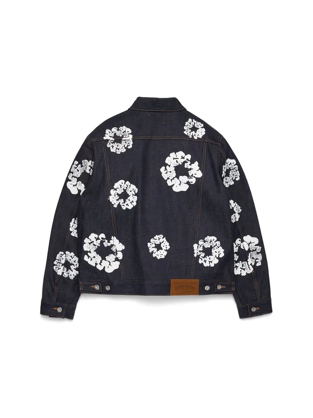 Cotton Wreath Denim Jacket Selvedge
