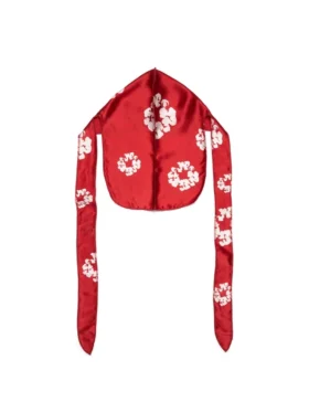 Cotton Wreath Durag Red