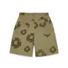 Cotton Wreath Flocked Short Khaki