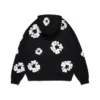 Cotton Wreath Hoodie Black