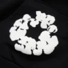Cotton Wreath Hoodie Black