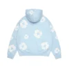 Cotton Wreath Hoodie Powder Blue