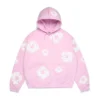 Cotton Wreath Hoodie Powder Pink