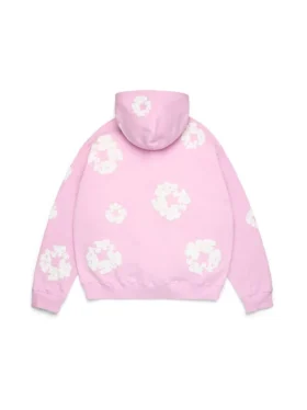 Cotton Wreath Hoodie Powder Pink