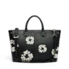 Cotton Wreath Leather Bag Large