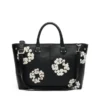 Cotton Wreath Leather Bag Large