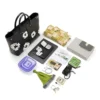 Cotton Wreath Leather Bag Large