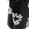 Cotton Wreath Leather Bag Large