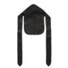 Cotton Wreath Leather Durag Black