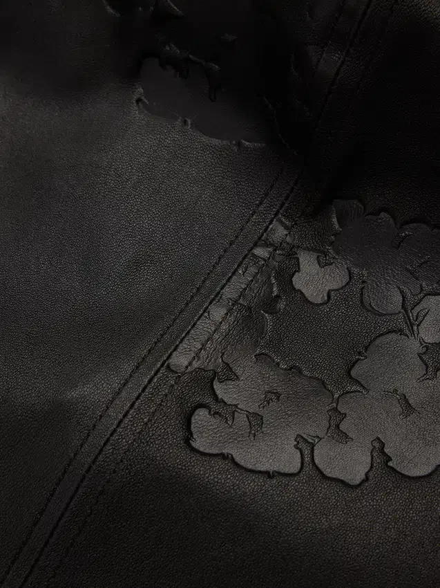 Cotton Wreath Leather Durag Black