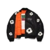 Cotton Wreath MA-1 Bomber Jacket Black