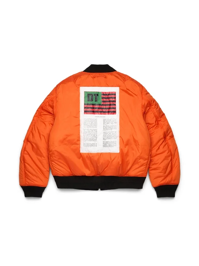 Cotton Wreath MA-1 Bomber Jacket Black