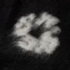 Cotton Wreath Mohair Cardigan Black