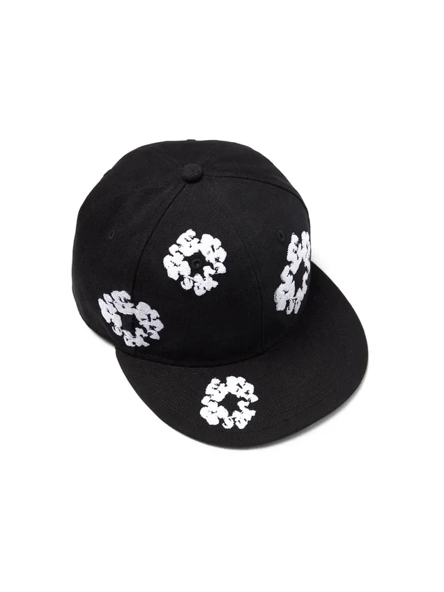 Cotton Wreath New Era 59FIFTY Canvas Fitted Cap Black