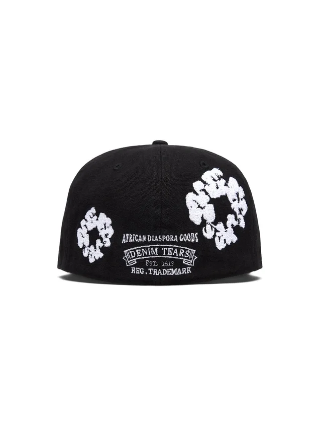 Cotton Wreath New Era 59FIFTY Canvas Fitted Cap Black