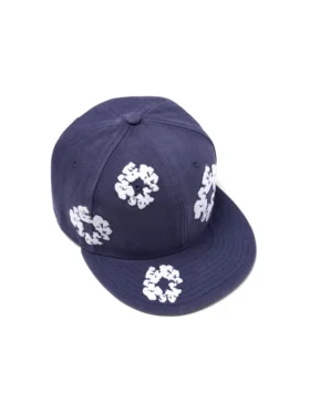Cotton Wreath New Era 59FIFTY Canvas Fitted Cap Indigo