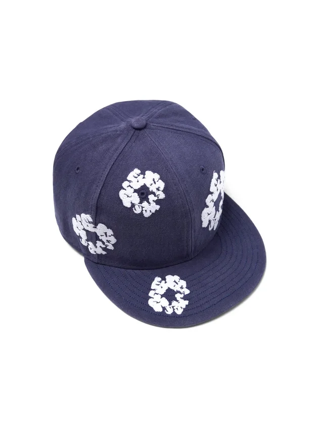 Cotton Wreath New Era 59FIFTY Canvas Fitted Cap Indigo
