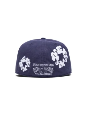 Cotton Wreath New Era 59FIFTY Canvas Fitted Cap Indigo