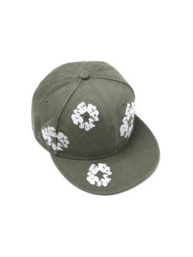 Cotton Wreath New Era 59FIFTY Canvas Fitted Cap Olive