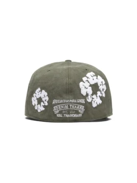 Cotton Wreath New Era 59FIFTY Canvas Fitted Cap Olive