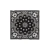 Cotton Wreath Paisley Bandana Black