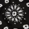 Cotton Wreath Paisley Bandana Black